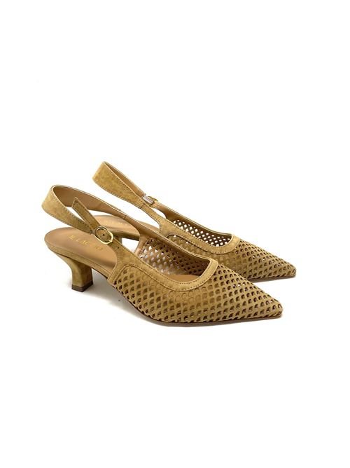 Slingback donna traforata IL LACCIO | 01645CAMOSCIOCAMEL